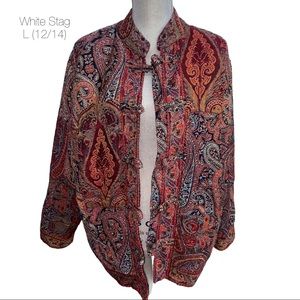 White Stag Red Tapestry Blazer Large 12/14
